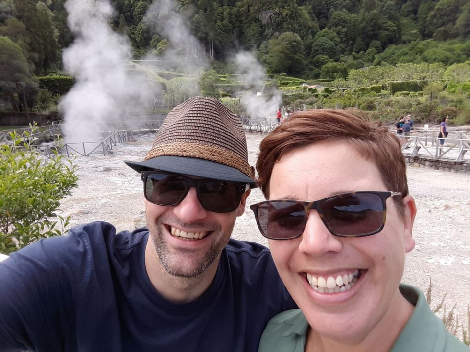 ... at the fumaroles near Furnas